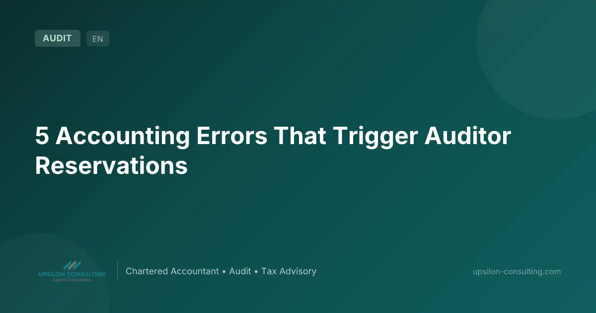 5 Accounting Errors That Trigger Auditor Reservations
