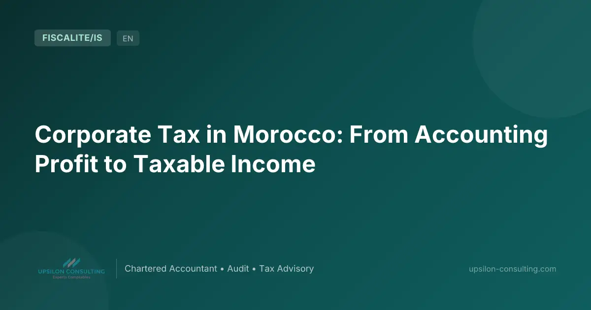 Corporate Tax in Morocco: From Accounting Profit to Taxable Income