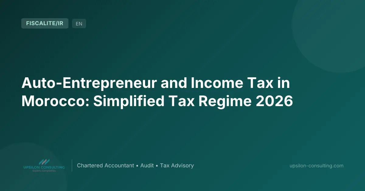 Auto-Entrepreneur and Income Tax in Morocco: Simplified Tax Regime 2026