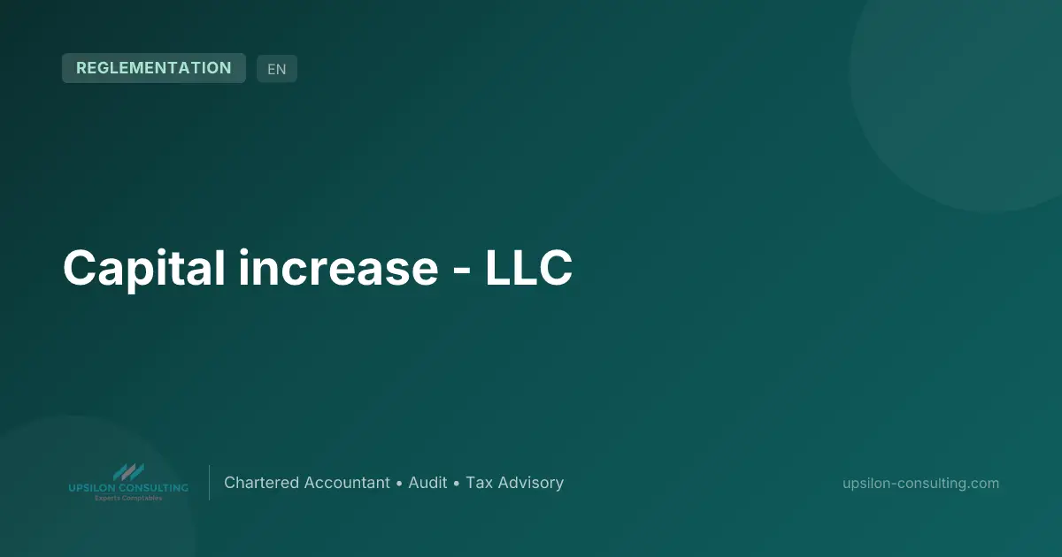 Capital increase - LLC