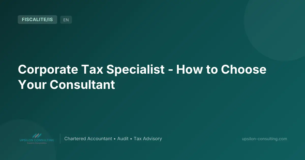 Corporate Tax Specialist - How to Choose Your Consultant