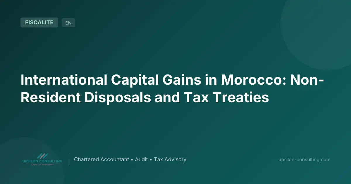 International Capital Gains in Morocco: Non-Resident Disposals and Tax Treaties