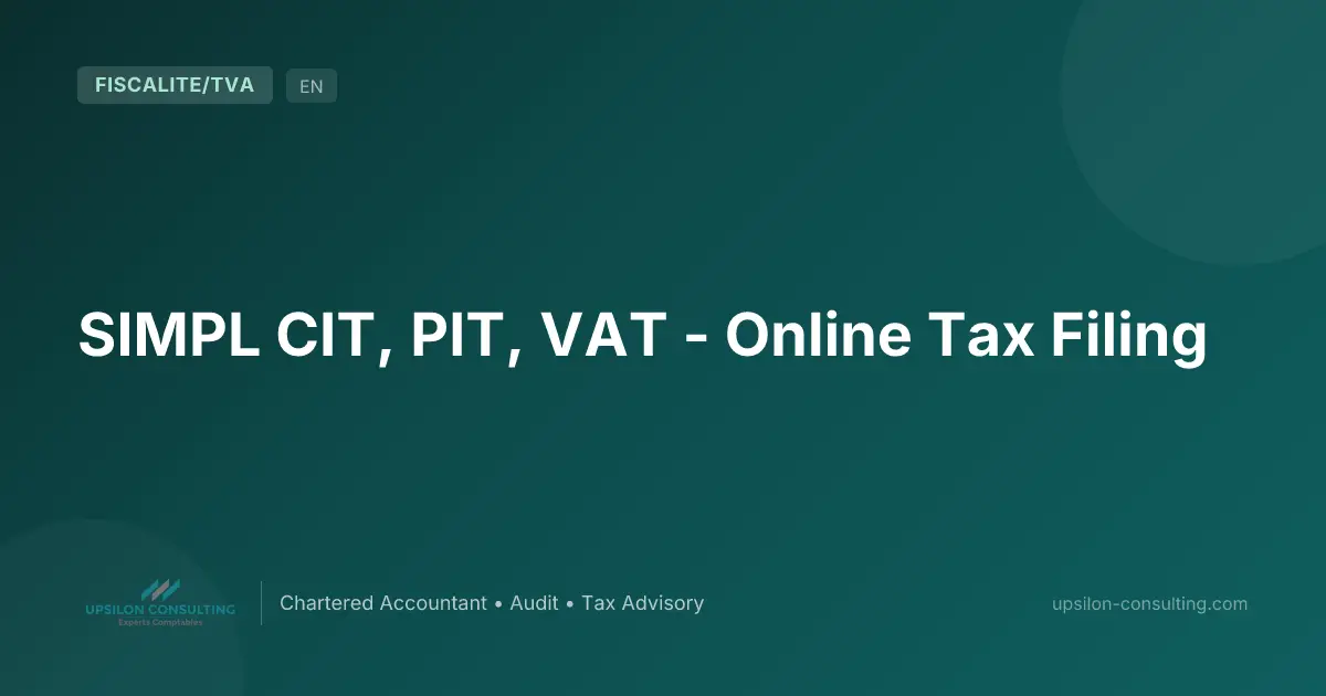 SIMPL CIT, PIT, VAT - Online Tax Filing