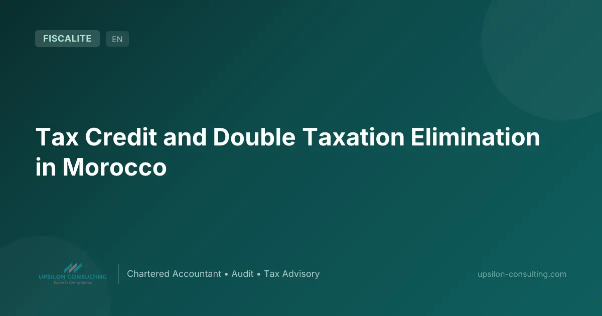 Tax Credit and Double Taxation Elimination in Morocco
