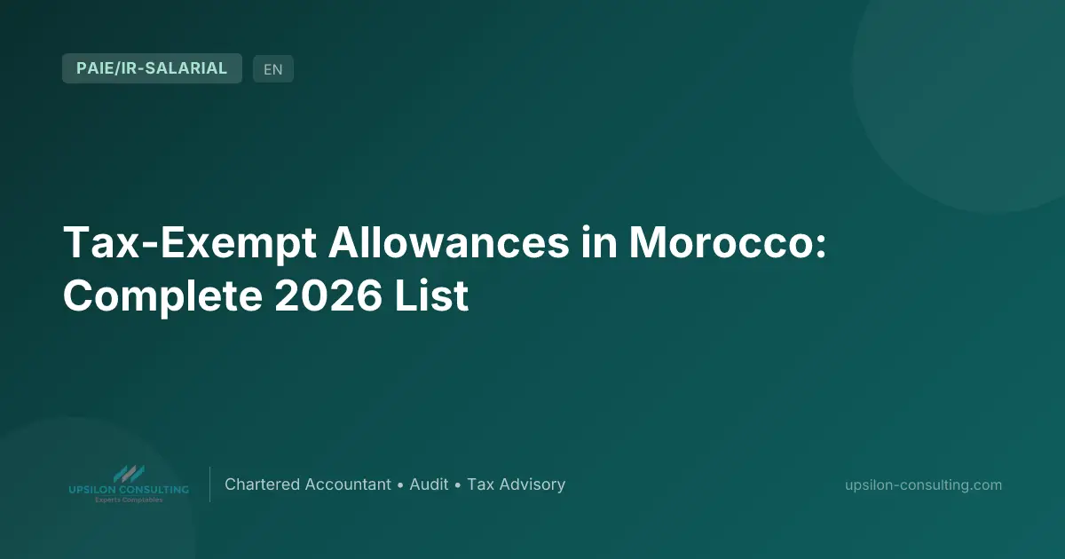 Tax-Exempt Allowances in Morocco: Complete 2026 List