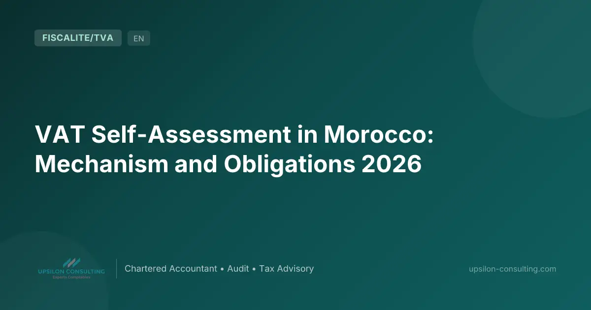 VAT Self-Assessment in Morocco: Mechanism and Obligations 2026