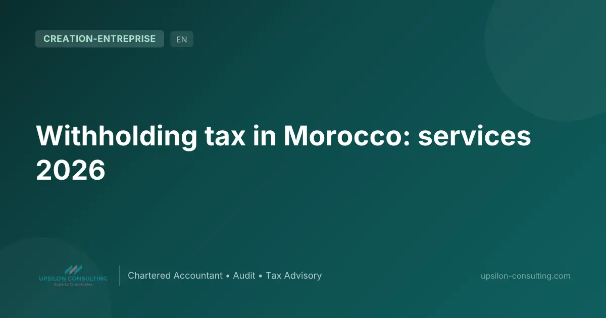 Withholding tax in Morocco: services 2026