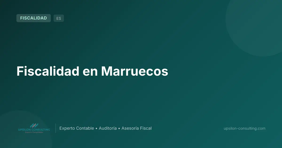 Fiscalidad en Marruecos