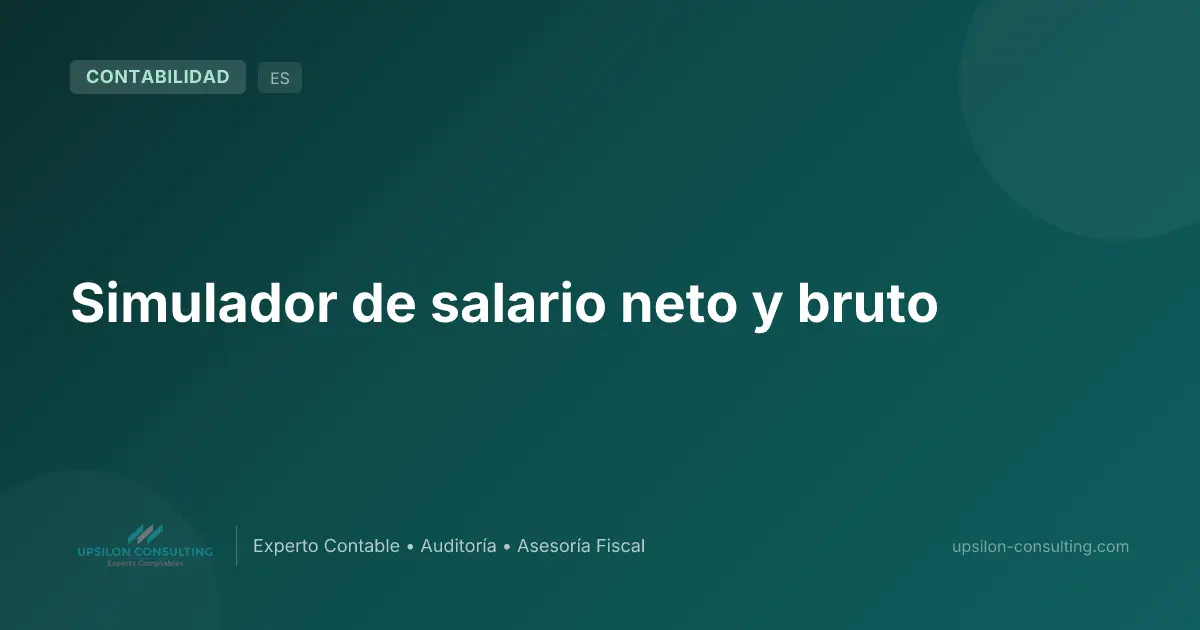 Simulador de salario neto y bruto