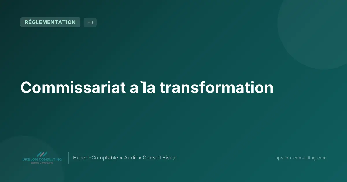 Commissariat à la transformation