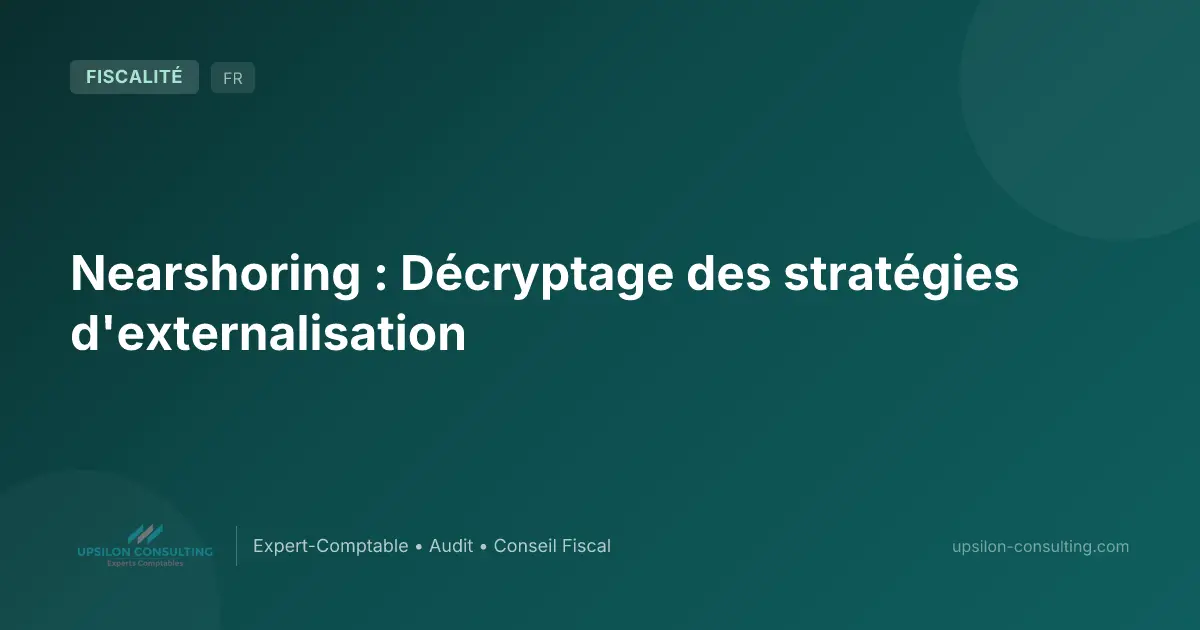 Nearshoring : Décryptage des stratégies d'externalisation